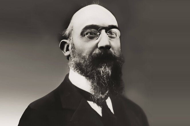 Das Porträt eines französischen Komponisten, digital bearbeitet nach einer Fotografie des Studio Hamelle, Paris, um 1914