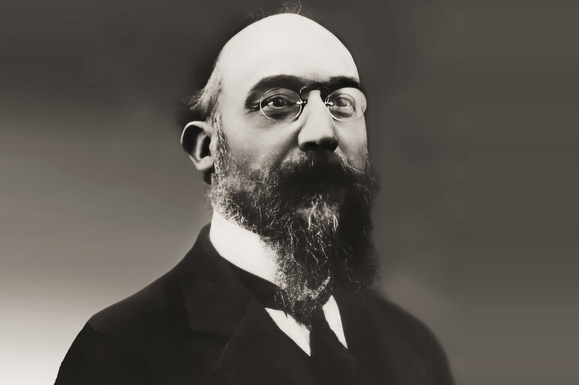Das Porträt eines französischen Komponisten, digital bearbeitet nach einer Fotografie des Studio Hamelle, Paris, um 1914