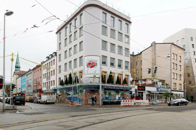 Straßenecke im Steintorviertel in Hannover
