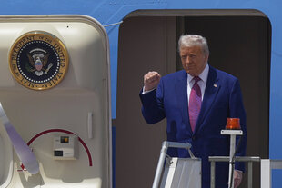 Trump in der Air Force One