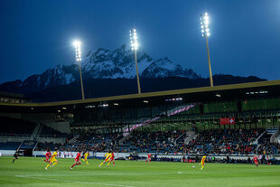 Fußballstadion in der Schweiz