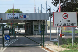 Der Grenzübergang Röszke 1 nach Ungarn.