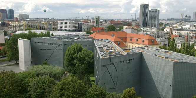 Luftbild aufs Jüdische Museum