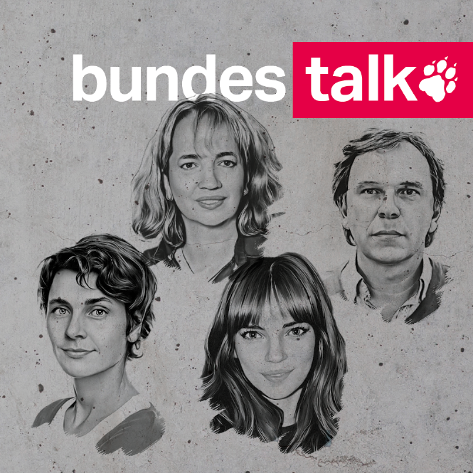 Köpfe von Anna Lehmann, Barbara Dribbusch, Pauline Käckels und Stefan Reinecke