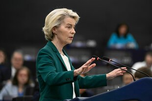 Ursula von der Leyen im Straßburger EU-Parlament