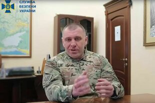 Undatiertes Handout aus einem Video des ukrainischen Geheimdienstes SBU von Geheimdienstchef Wassyl Maljuk