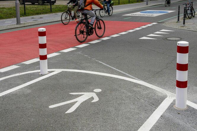 Eine Fahrradstraße