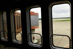 Ausblick auf eine Landebahn am ehemaligen Flughafen Tegel