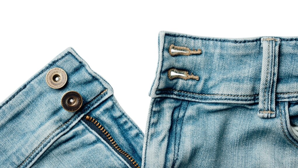 Detail einer Jeanshose