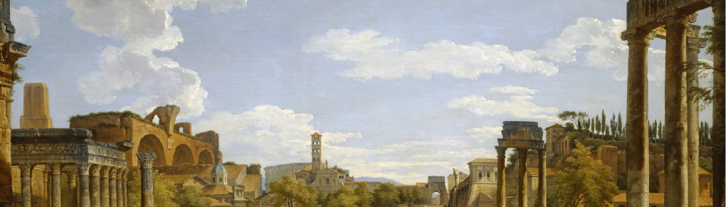 Ein Gemälde vom Forum Romanum, von Giovanni Paolo Panini, 1735