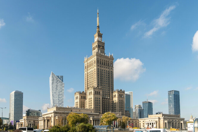 Die Skyline von Warschau