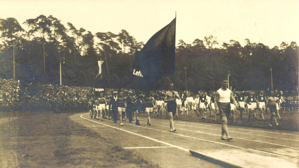Eröffnungsfeier einer Sportveranstaltung.