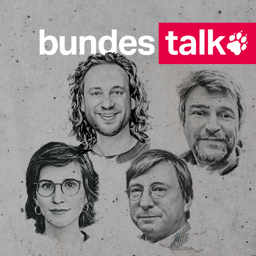 Köpfe von Dinah Riese, Frederik Eikmanns, Thomas Ruttig, Bernd Pickert
