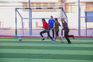September 2023: ein Mädchen-Fußball-Camp in Gaza-STadt
