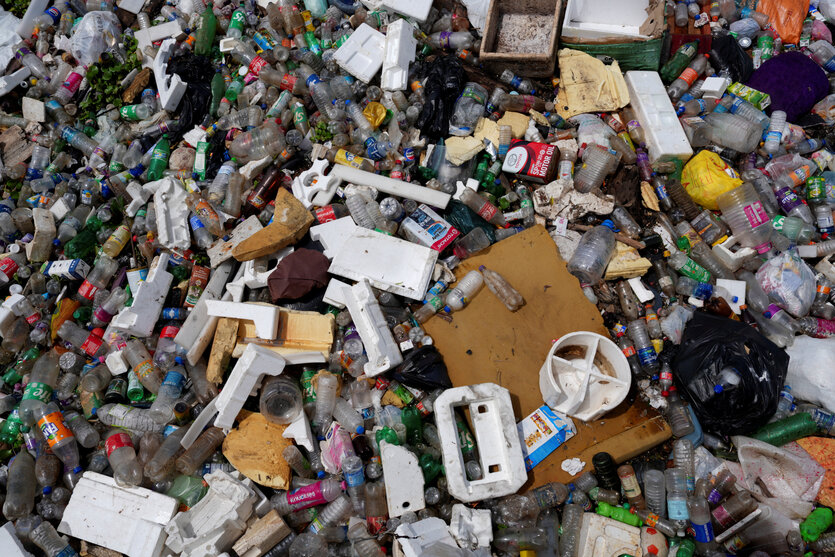 Sehr viel Plastikmüll