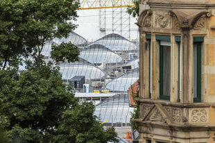 Baustelle am neuen Durchgangsbahnhof in Stuttgart
