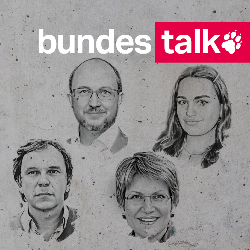 Köpfe von Stefan Reinecke, Sabine am Orde, Daniel Bax und Lisa Schneider