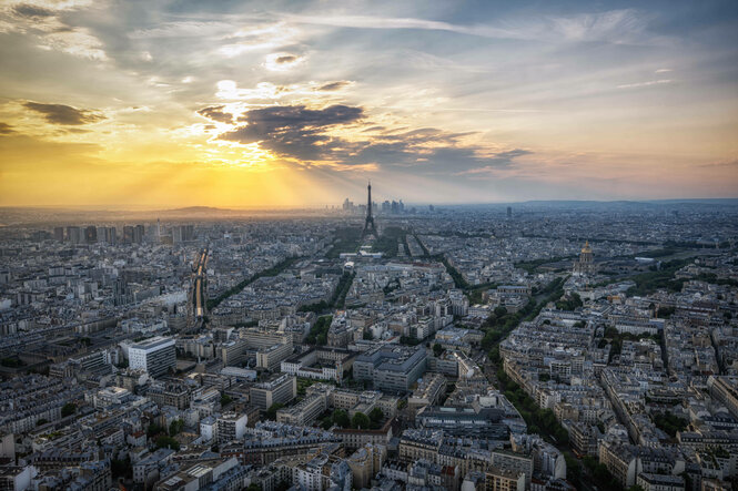 Panoramablick über paris