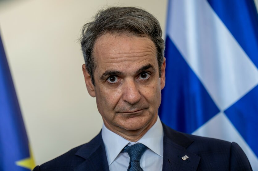 Premierminister Kyriakos Mitsotakis im Portät