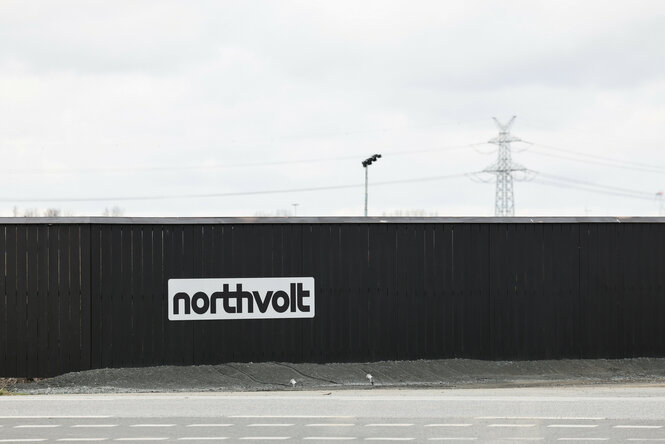 Schriftzug von Northvolt