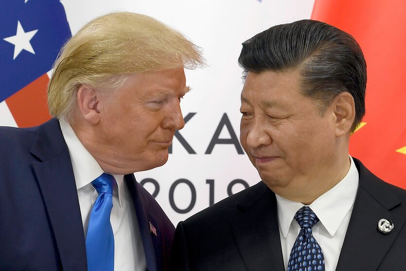 Präsident Donald Trump und der chinesische Präsident Xi Jinping.