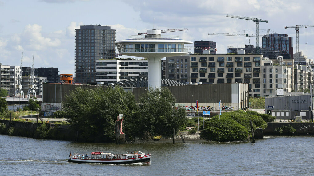 Der Baakenhöft, eine Halbinsel in Hamburg.