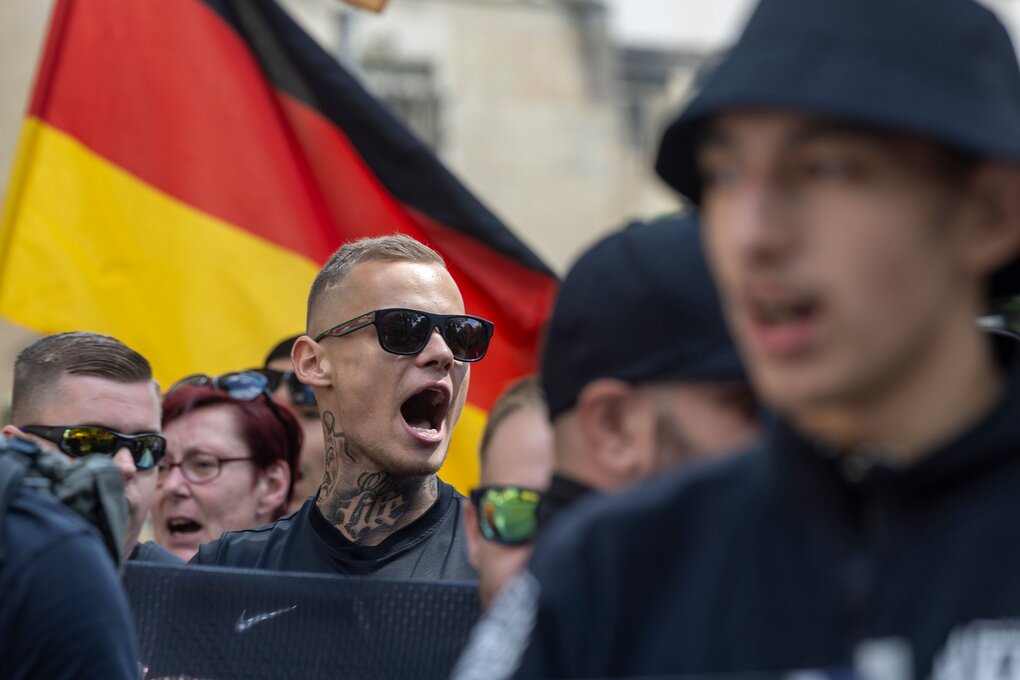 Neonazis auf dem CSD in Bautzen am verangenen Wochenende