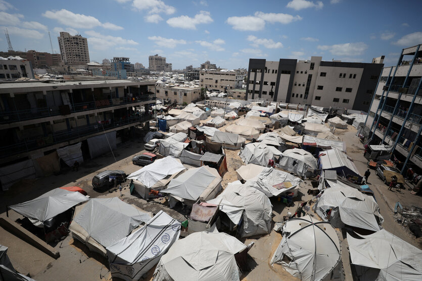 Flüchtlingszelte in Gaza-Stadt