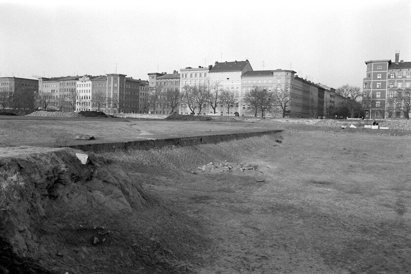 Gelände des heutigen Görlitzer Parks im Jahr 1987