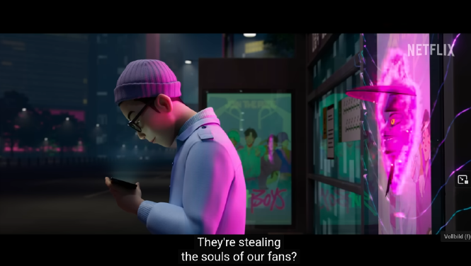 Ein Ausschnitt aus dem Trailer des Film "Kpop Demon Hunters"