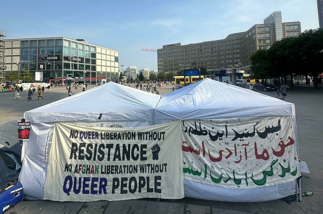 Protestcamp am Alex
