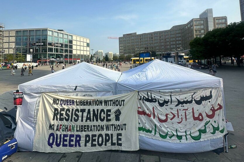 Protestcamp am Alex