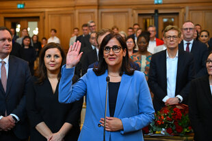 Wissenschaftssenatorin Blumenthal legt Amtseid ab