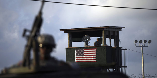 Wachturm in Guantanamo Bay