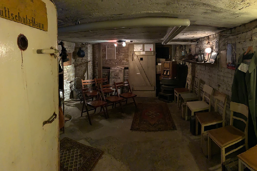 Der "Luftschutzkeller" im Berliner Anti-Kriegs-Museum