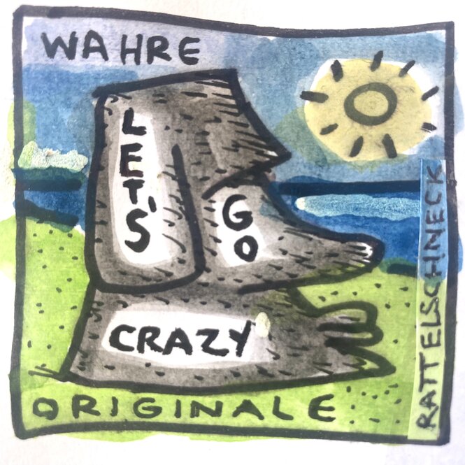 Logo für Wahrheitsommerserie von Rattelschneck gezeichnet