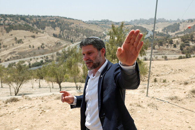 Bezalel Smotrich im Westjordanland