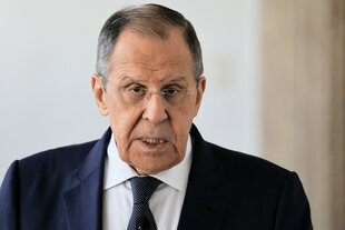 Porträt von Sergej Lawrow, Außenminister von Russland