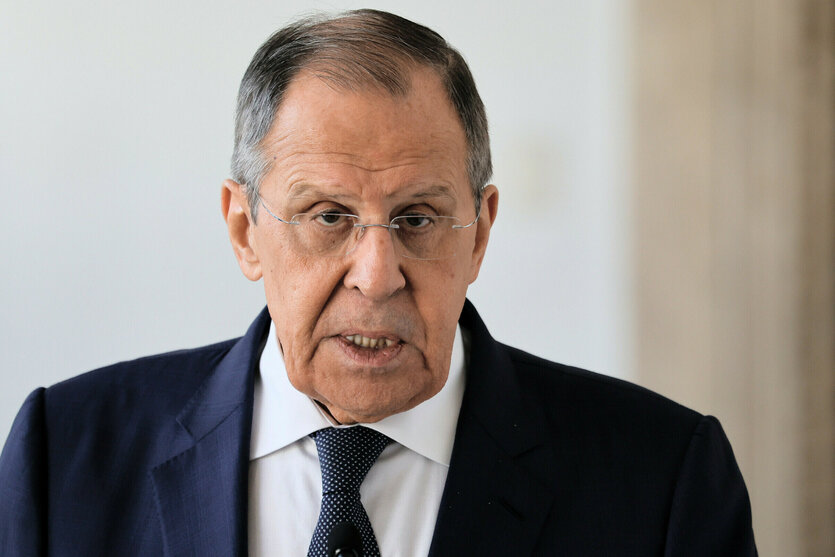 Porträt von Sergej Lawrow, Außenminister von Russland