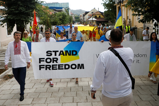Solidemo für die Ukraine.