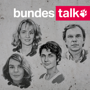 Köpfe von Manuela Heim, Barbara Dribbusch, Anna Lehmann und Stefan Reinecke
