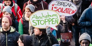 Protest gegen Abschiebungen