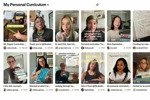 Viele Einzelpersonen zeigen ihr "personal curriculum"