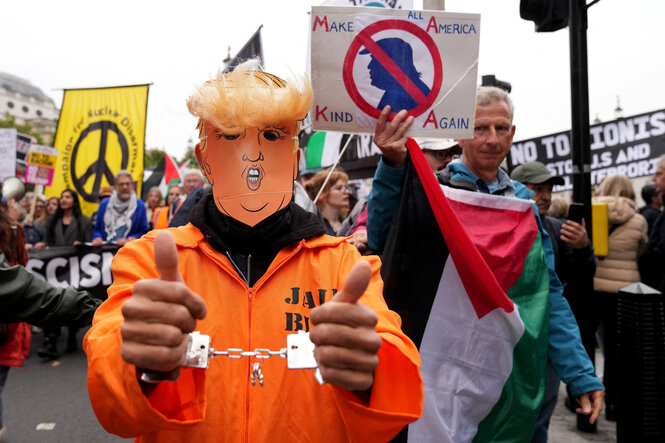 Demonstration gegen Trump in London