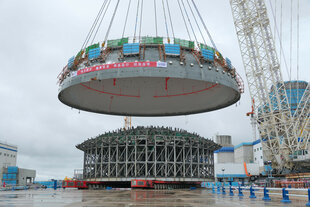 Baustelle eines Kernkraftwerks