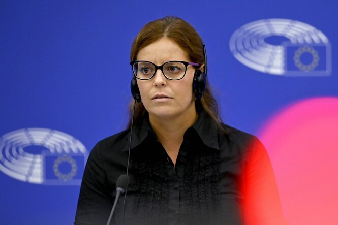 Die italienische Linken-Europaabgeordnete Ilaria Salis