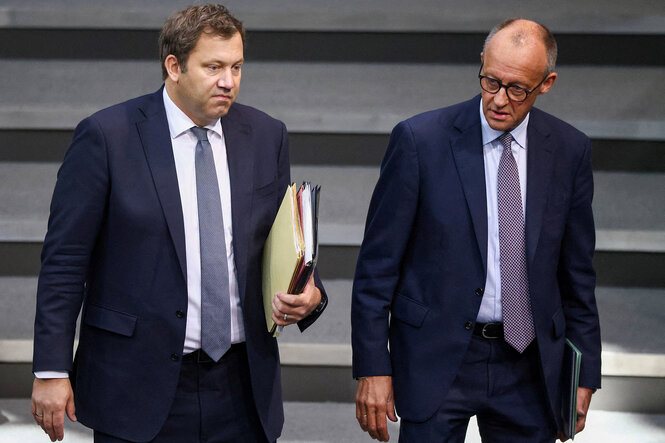 Lars Klingbeil und Friedrich Merz