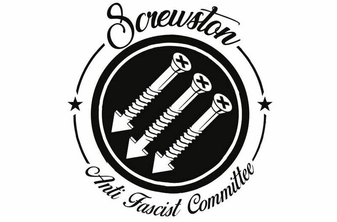 Ein Logo mit Schrauben