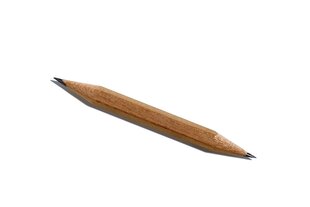 Ein Bleistift mit zwei Spitzen