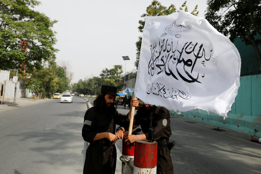 Checkpoint der Taliban in Kabul